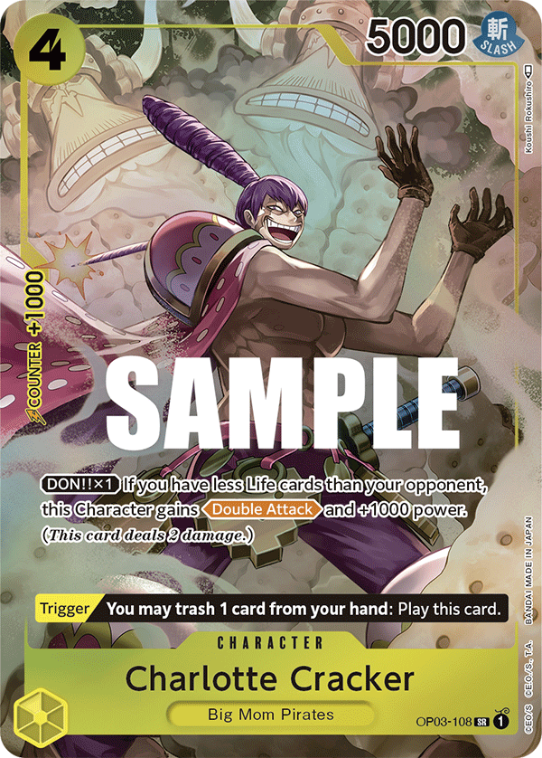 Charlotte Cracker (Alternate Art) - Pillars of Strength - SR - OP03-108
