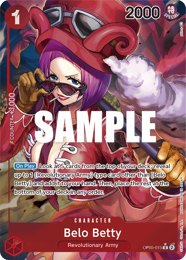 Belo Betty (015) (Alternate Art) - Awakening of the New Era - R - OP05-015