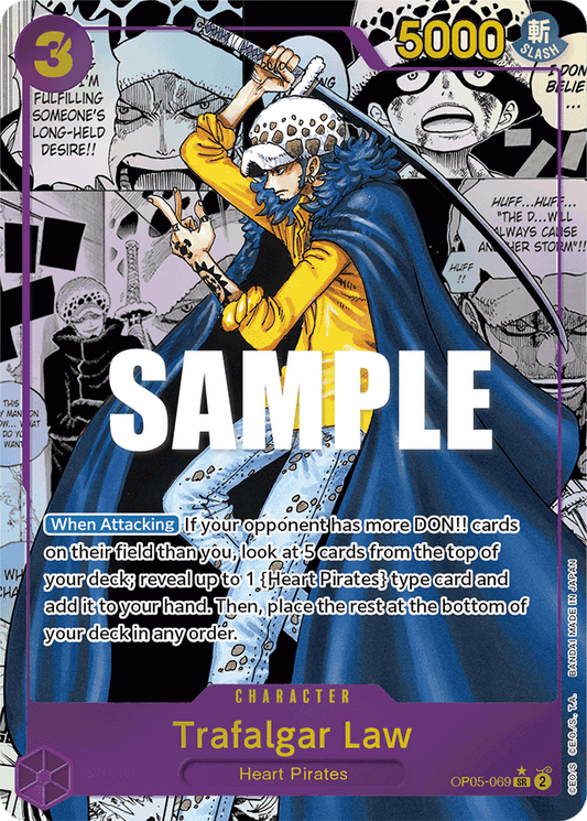Trafalgar Law (069) (Alternate Art) (Manga) - Awakening of the New Era - SR - OP05-069