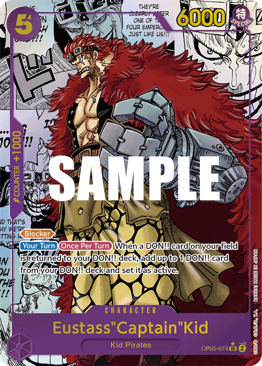 Eustass"Captain"Kid (Alternate Art) (Manga) - Awakening of the New Era - SR - OP05-074