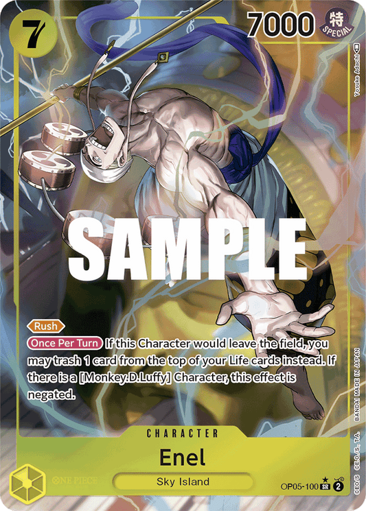 Enel (100) (Alternate Art) - Awakening of the New Era - SR - OP05-100