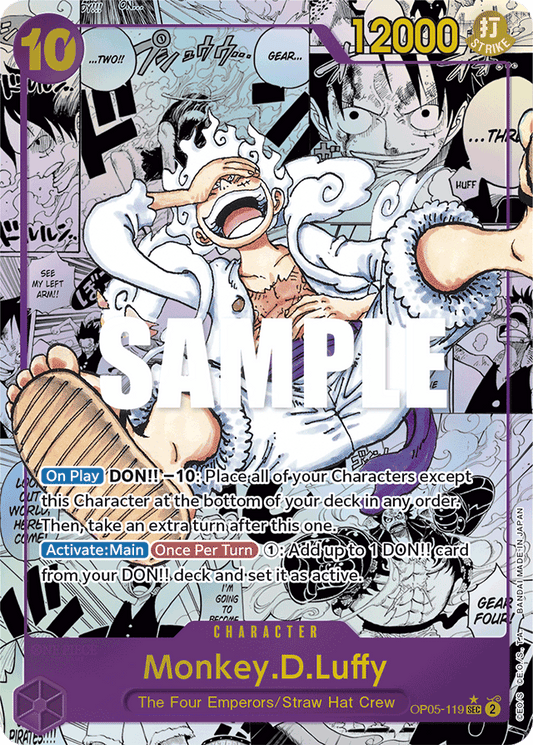 Monkey.D.Luffy (119) (Alternate Art) (Manga) - Awakening of the New Era - SEC - OP05-119
