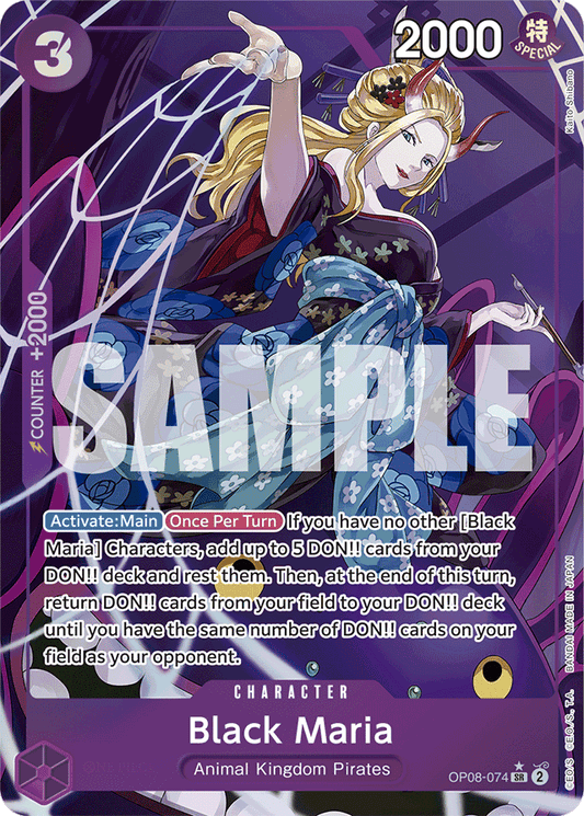 Black Maria (Parallel) - Two Legends - SR - OP08-074