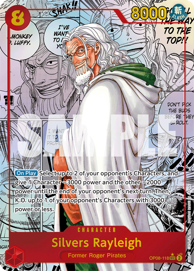 Silvers Rayleigh (Parallel) (Manga) - Two Legends - SEC - OP08-118