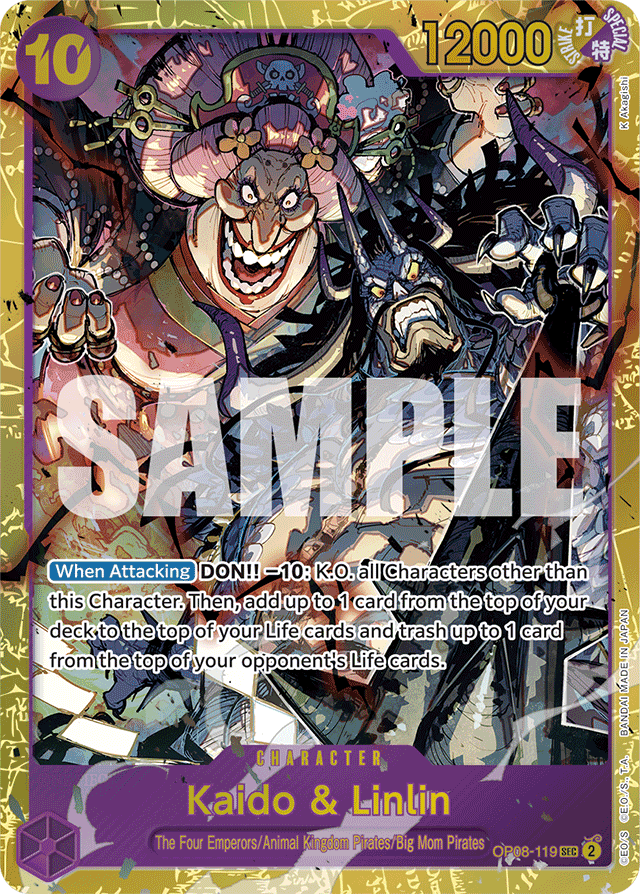 Kaido & Linlin - Two Legends - SEC - OP08-119