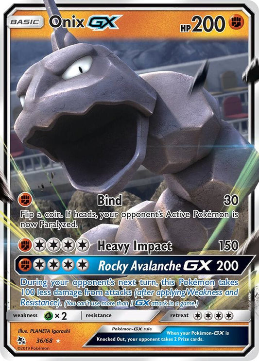 Onix GX - Hidden Fates - Ultra Rare - 36/68