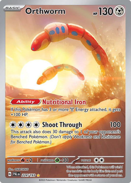 Orthworm - 224/193 - SV02: Paldea Evolved - Illustration Rare - 224/193