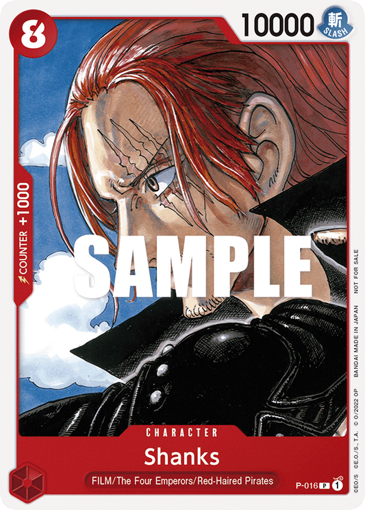 Shanks (One Piece Film Red) - One Piece Promotion Cards - PR - P-016