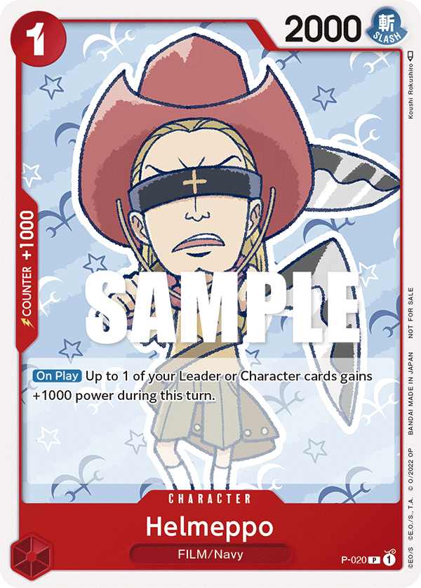 Helmeppo (One Piece Film Red) - One Piece Promotion Cards - PR - P-020