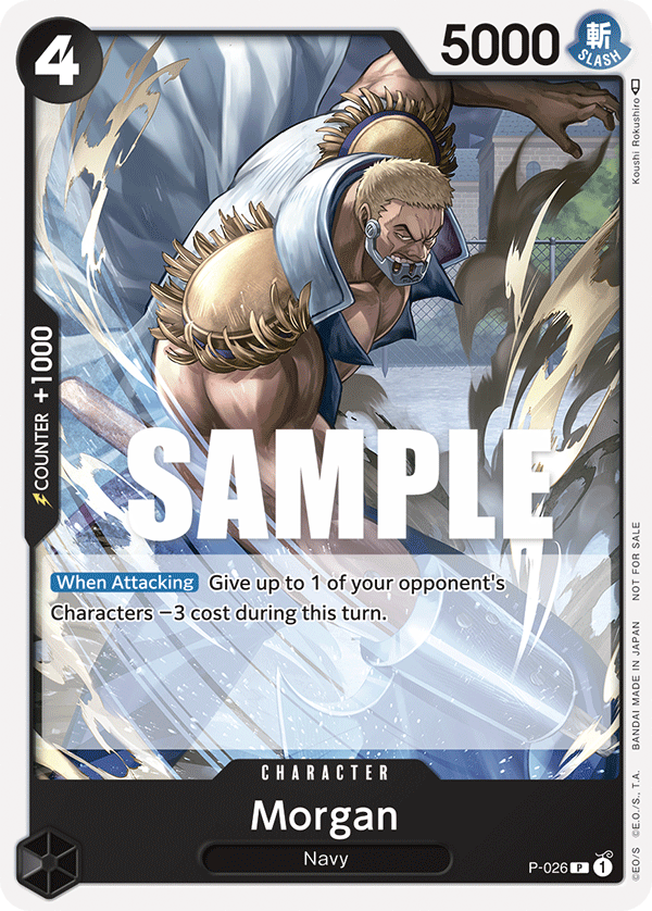 Morgan (Pirates Party Vol. 2) - One Piece Promotion Cards - PR - P-026