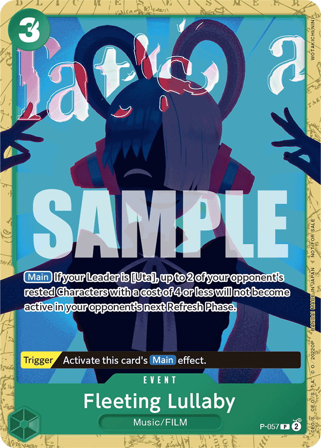 Fleeting Lullaby (Starter Deck 11: Uta Deck Battle) - One Piece Promotion Cards - PR - P-057