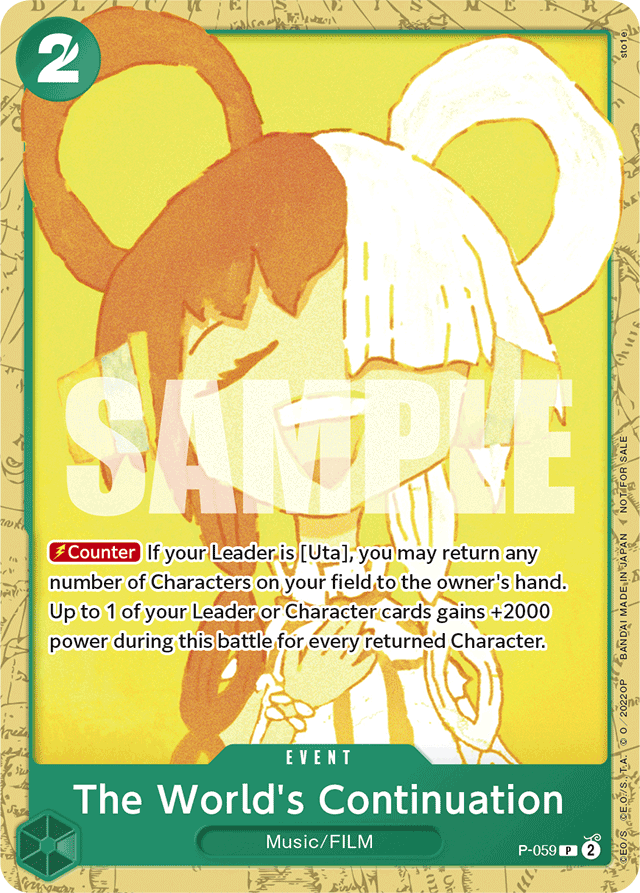 The World's Continuation (Starter Deck 11: Uta Deck Battle) - One Piece Promotion Cards - PR - P-059