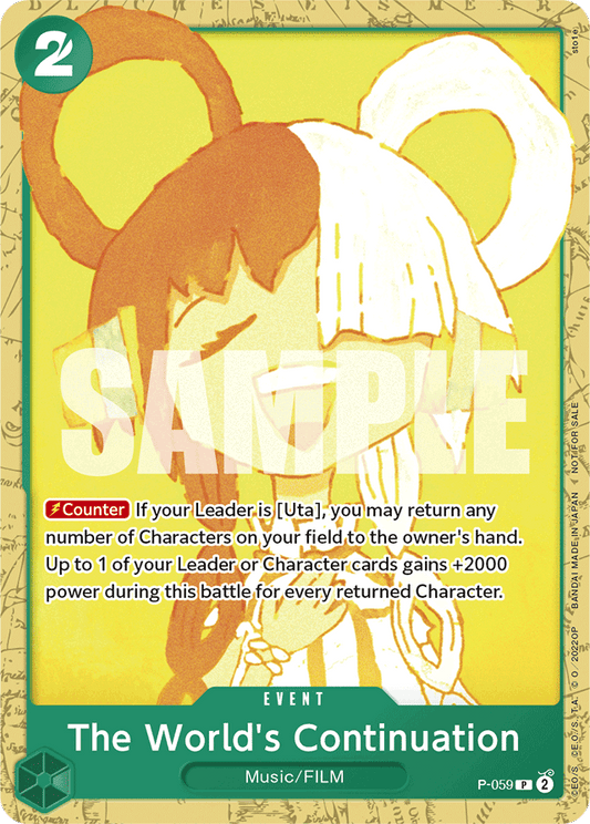The World's Continuation (Starter Deck 11: Uta Deck Battle) - One Piece Promotion Cards - PR - P-059