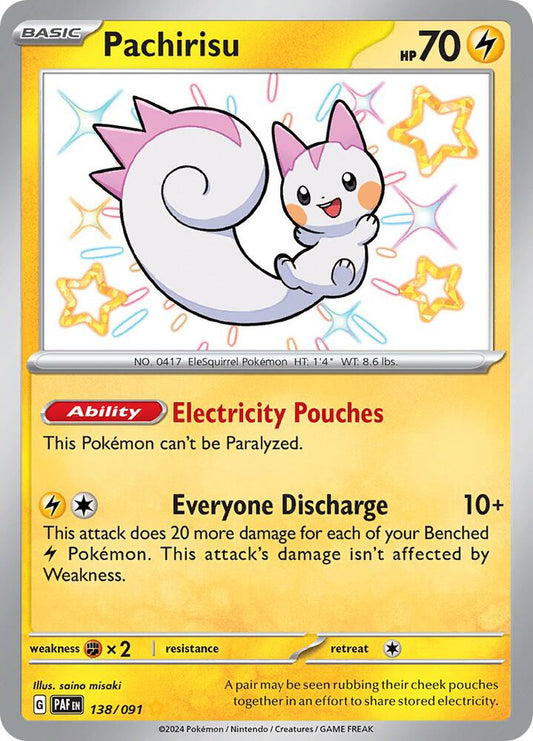 Pachirisu - SV: Paldean Fates - Shiny Rare - 138/091