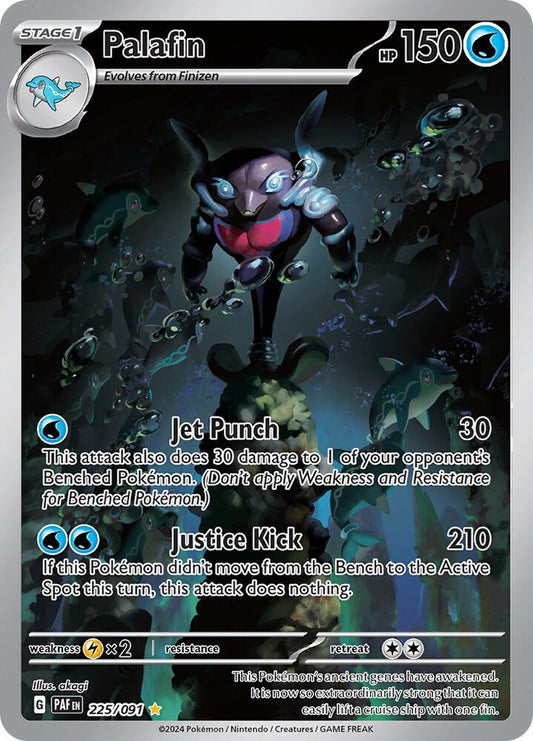 Palafin - 225/091 - SV: Paldean Fates - Illustration Rare - 225/091