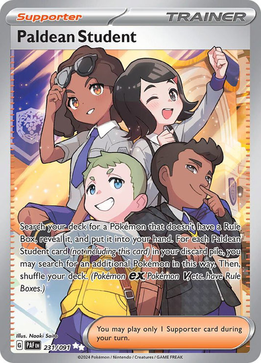 Paldean Student - 231/091 - SV: Paldean Fates - Ultra Rare - 231/091