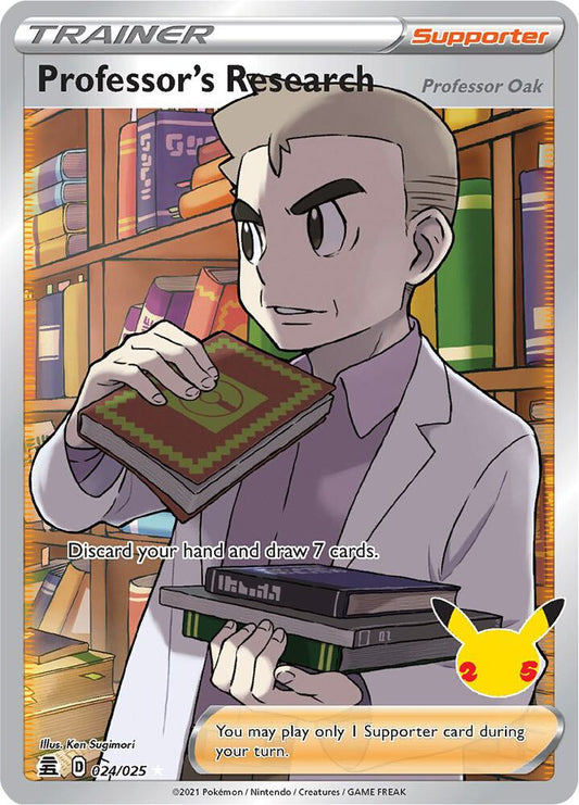 Professor's Research (Full Art) - Celebrations - Ultra Rare - 024/025