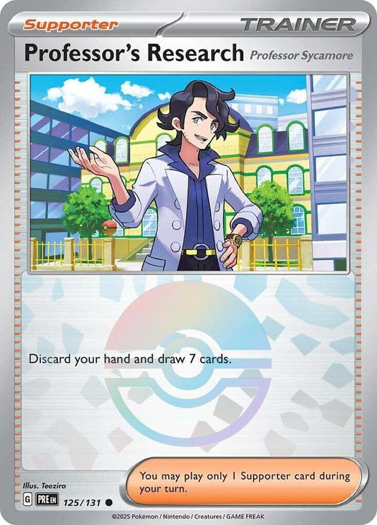 Professor's Research [Professor Sycamore] (Poke Ball Pattern) - SV: Prismatic Evolutions - Common - 125/131
