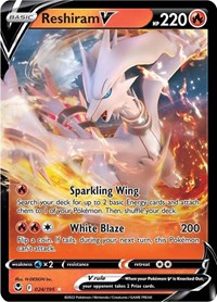 Reshiram V - SWSH12: Silver Tempest - Ultra Rare - 024/195