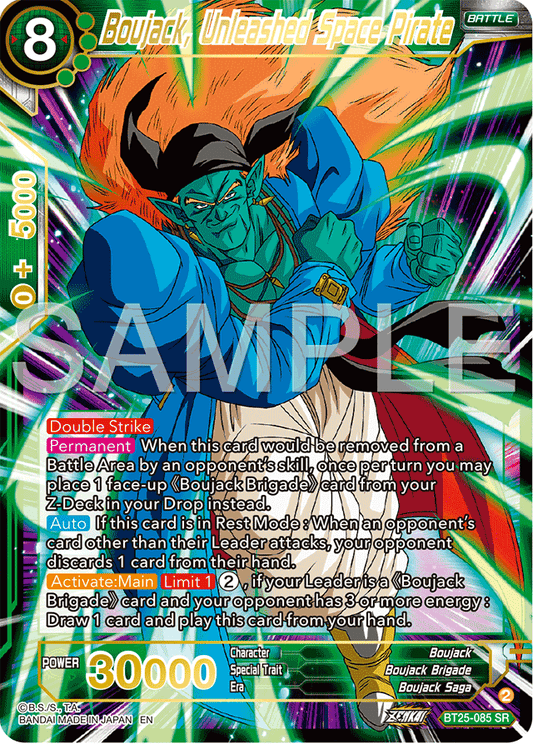 Boujack, Unleashed Space Pirate - Legend of the Dragon Balls - Super Rare - BT25-085