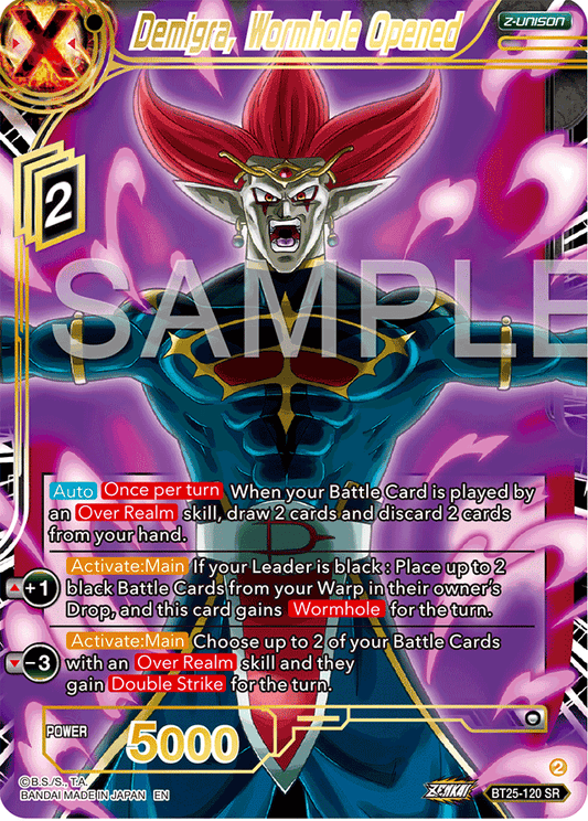 Demigra, Wormhole Opened - Legend of the Dragon Balls - Super Rare - BT25-120