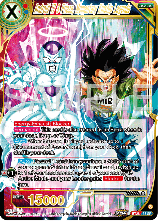 Android 17 & Frieza, Momentary Kinship Legends - Ultimate Advent - Super Rare - BT26-135