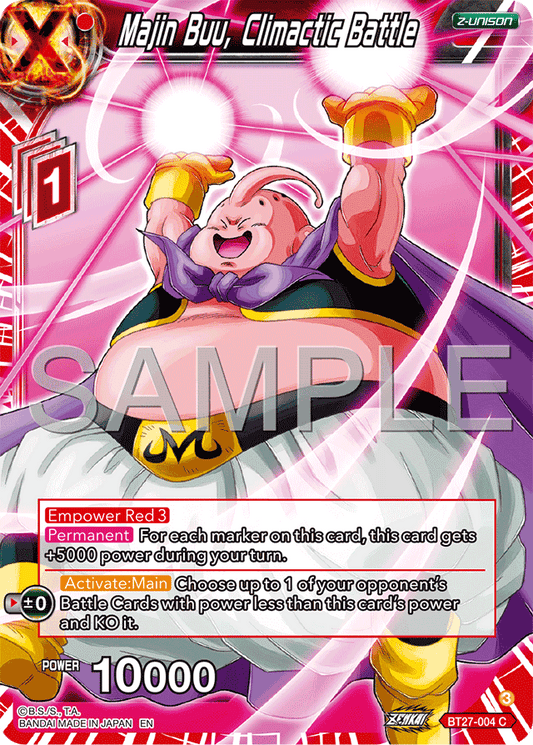 Majin Buu, Climactic Battle - History of Z - Common - BT27-004