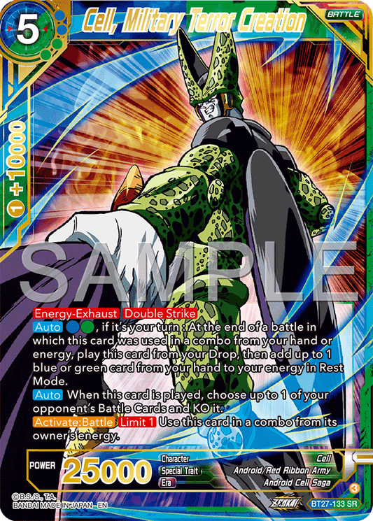 Cell, Military Terror Creation - History of Z - Super Rare - BT27-133