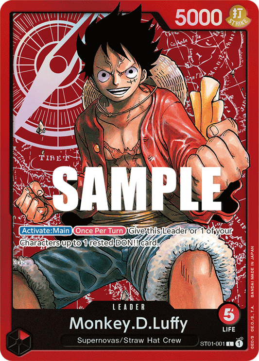 Monkey.D.Luffy (001) - Starter Deck 1: Straw Hat Crew - L - ST01-001