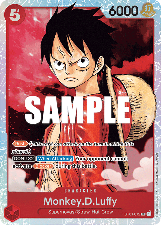 Monkey.D.Luffy (012) - Starter Deck 1: Straw Hat Crew - SR - ST01-012