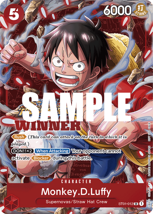 Monkey.D.Luffy (Winner Pack Vol. 5) - One Piece Promotion Cards - SR - ST01-012