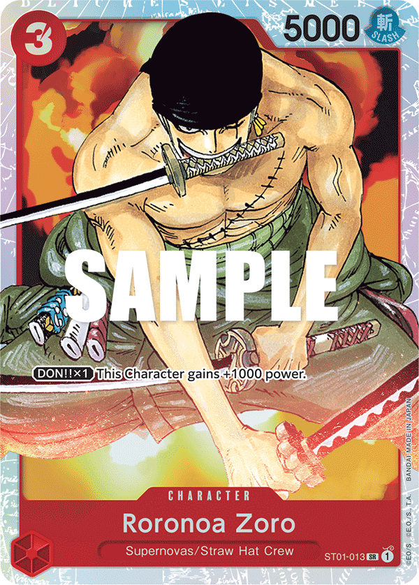 Roronoa Zoro - Starter Deck 1: Straw Hat Crew - SR - ST01-013