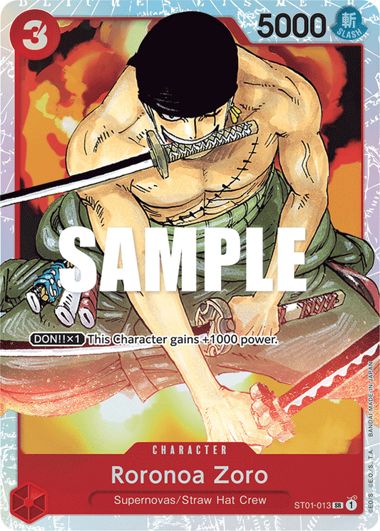 Roronoa Zoro - Starter Deck 1: Straw Hat Crew - SR - ST01-013