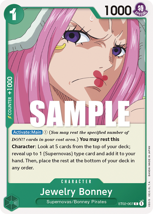Jewelry Bonney - Starter Deck 2: Worst Generation - C - ST02-007