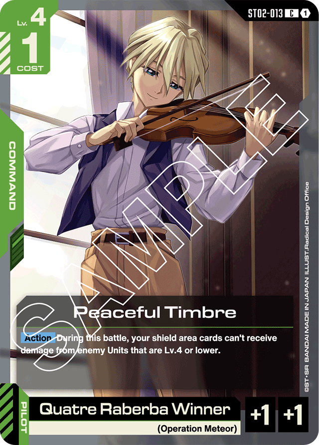 Peaceful Timbre - Starter Deck 02: Wings of Advance - Common - ST02-013
