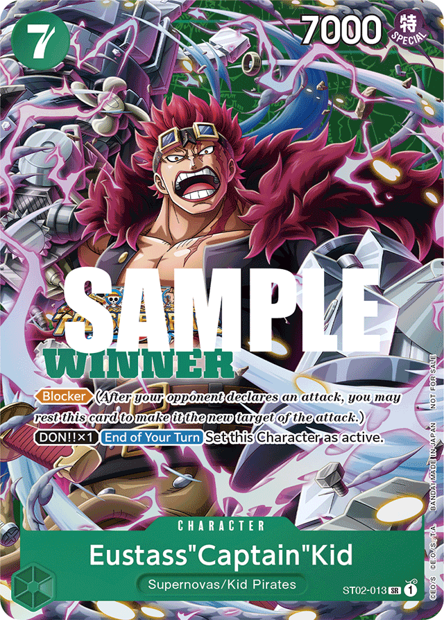 Eustass"Captain"Kid (Winner Pack Vol. 5) - One Piece Promotion Cards - SR - ST02-013