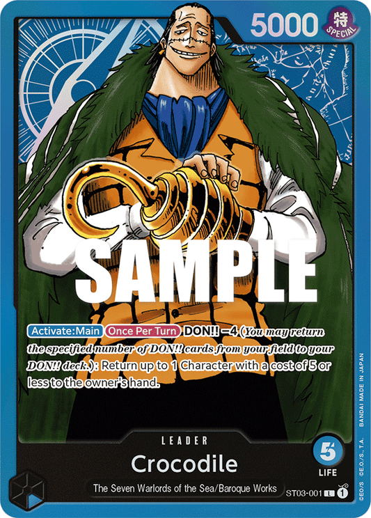 Crocodile (001) - Starter Deck 3: The Seven Warlords of The Sea - L - ST03-001