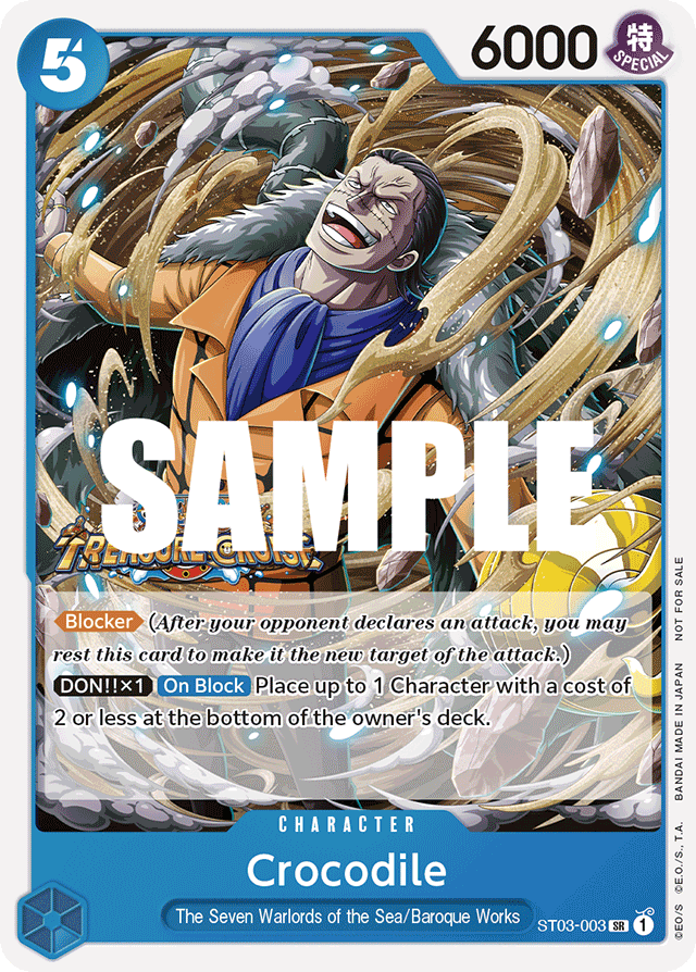Crocodile (Tournament Pack Vol. 5) - One Piece Promotion Cards - SR - ST03-003