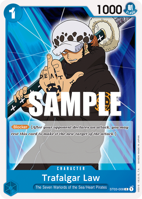 Trafalgar Law - Starter Deck 3: The Seven Warlords of The Sea - C - ST03-008