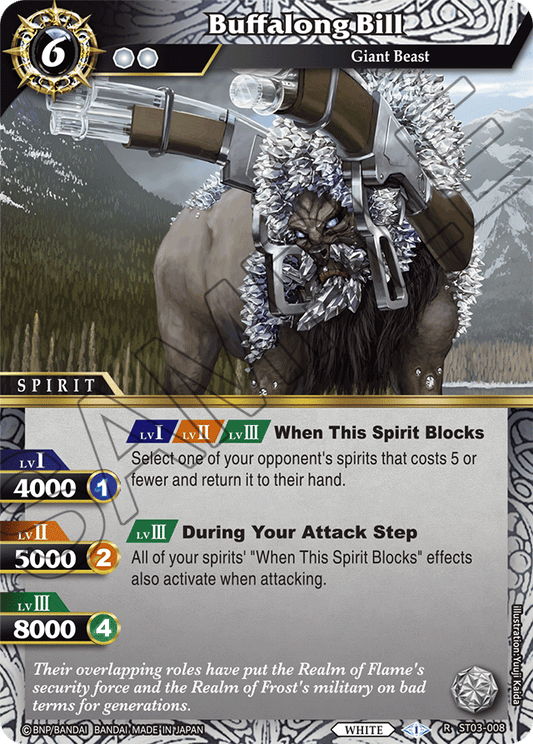 Buffalong Bill - Starter Deck 03: Aegis of the Machine - Rare - ST03-008