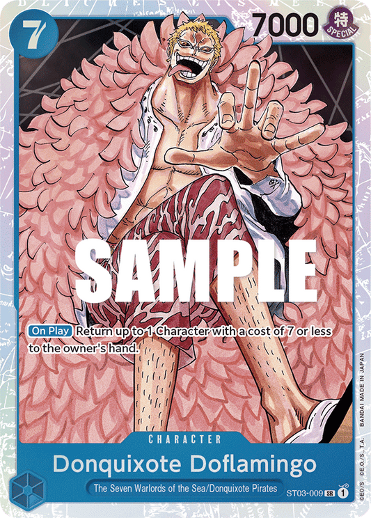 Donquixote Doflamingo - Starter Deck 3: The Seven Warlords of The Sea - SR - ST03-009
