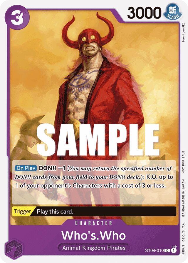 Who's.Who (Tournament Pack Vol. 3) [Participant] - One Piece Promotion Cards - PR - ST04-010