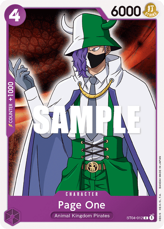 Page One - Starter Deck 4: Animal Kingdom Pirates - C - ST04-012