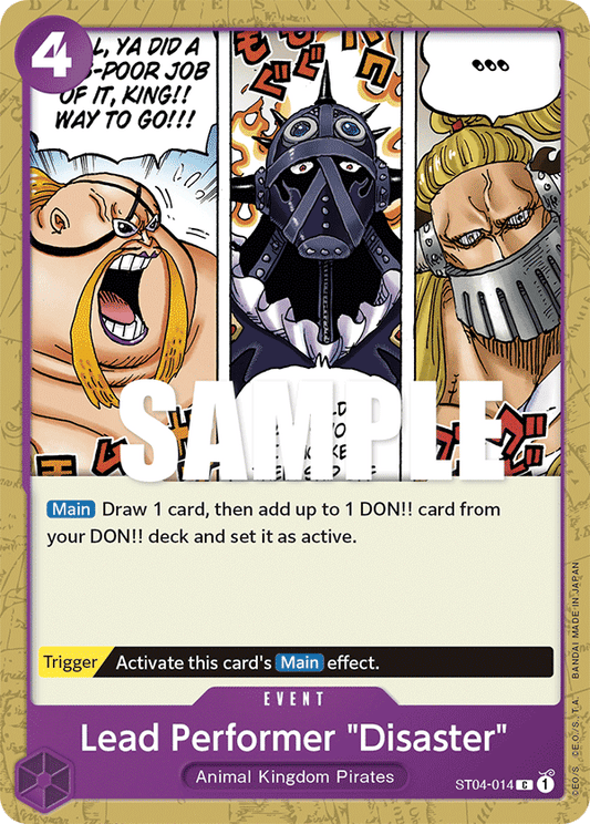 Lead Performer "Disaster" - Starter Deck 4: Animal Kingdom Pirates - C - ST04-014