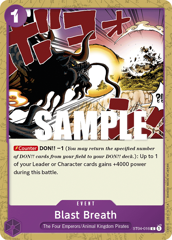 Blast Breath - Starter Deck 4: Animal Kingdom Pirates - C - ST04-016