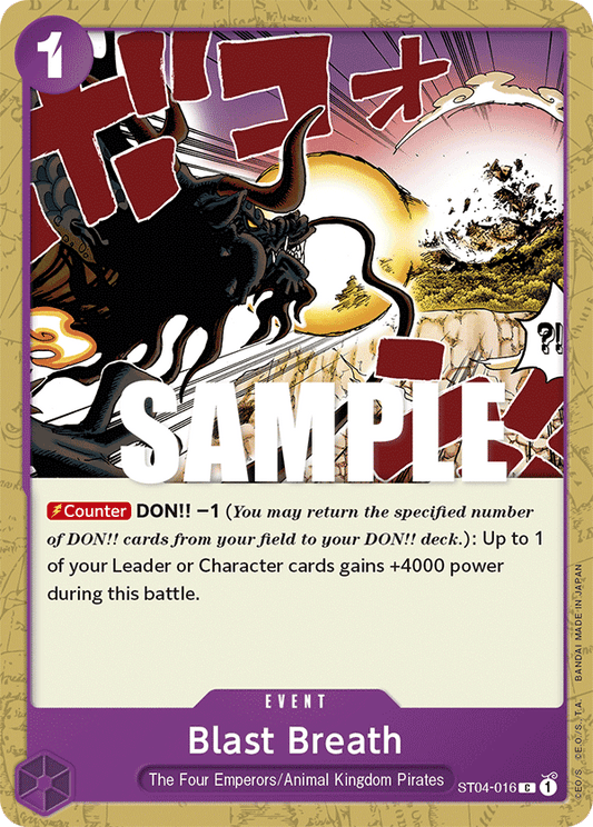 Blast Breath - Starter Deck 4: Animal Kingdom Pirates - C - ST04-016