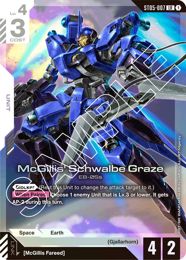 McGillis' Schwalbe Graze - Starter Deck 05: Iron Bloom - Legend Rare - ST05-007