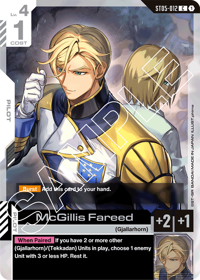 McGillis Fareed - Starter Deck 05: Iron Bloom - Common - ST05-012