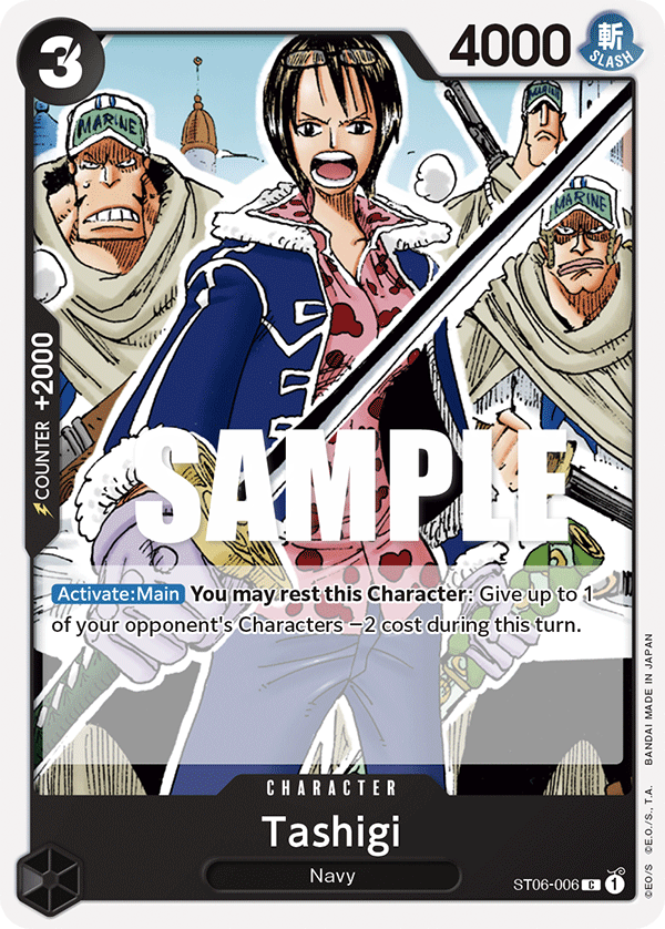 Tashigi - Starter Deck 6: Absolute Justice - C - ST06-006