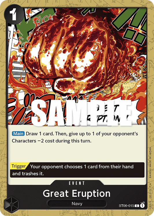 Great Eruption - Starter Deck 6: Absolute Justice - C - ST06-015